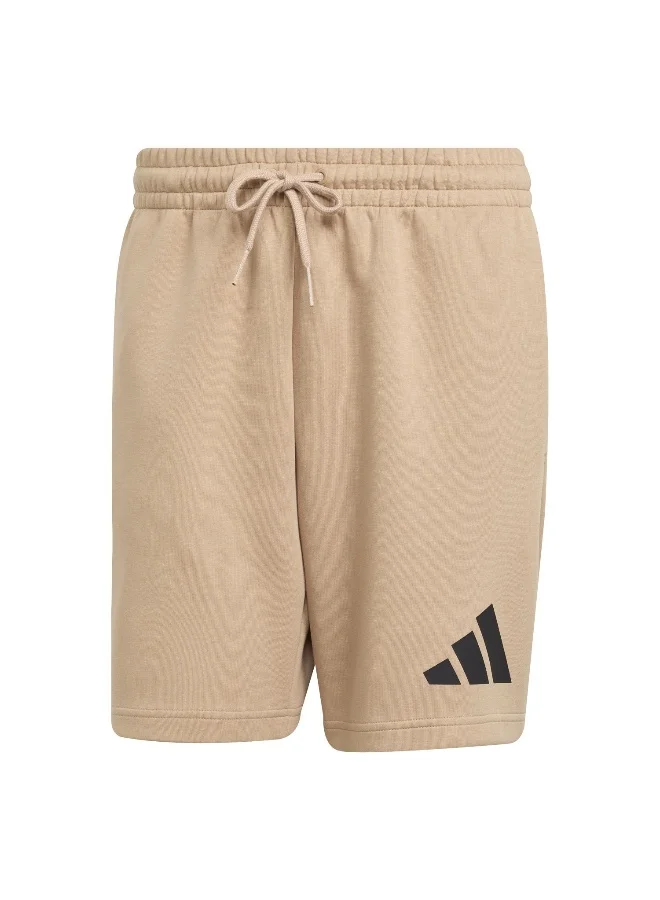 Adidas M Fi 3Bar Sho Brown Training Shorts For Men XS