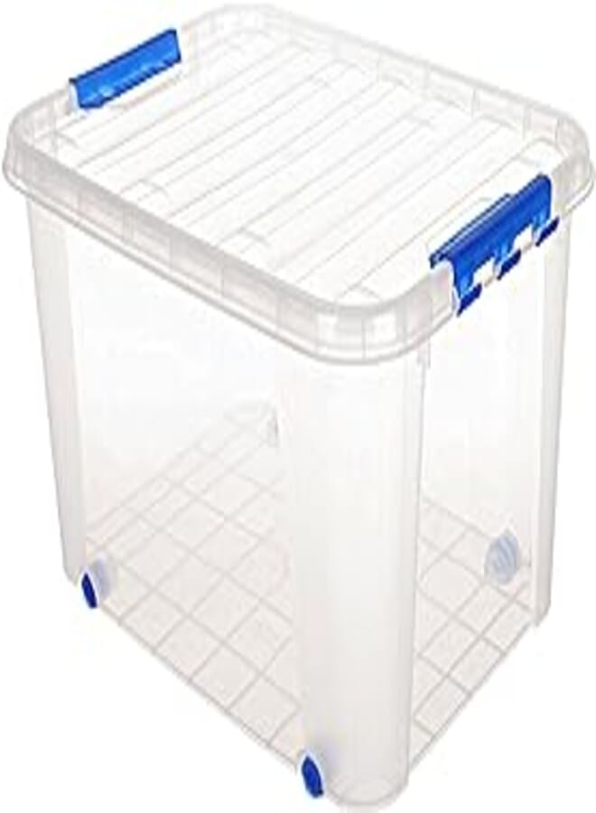 El watania light box 47 liter transparent rollable/47lt, Blue/Clear