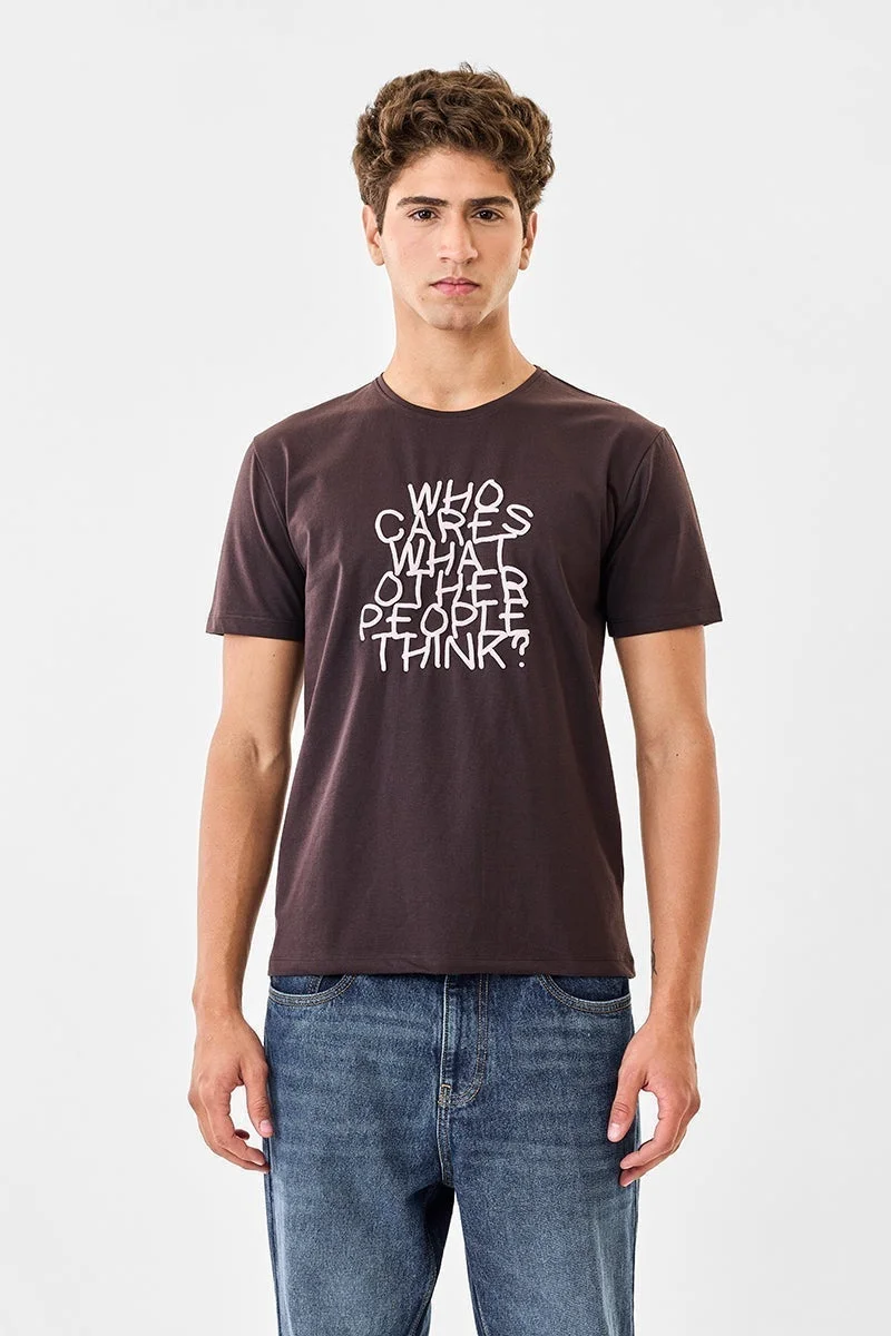 سنيتش تيشيرت مطبوع بقصة عادية