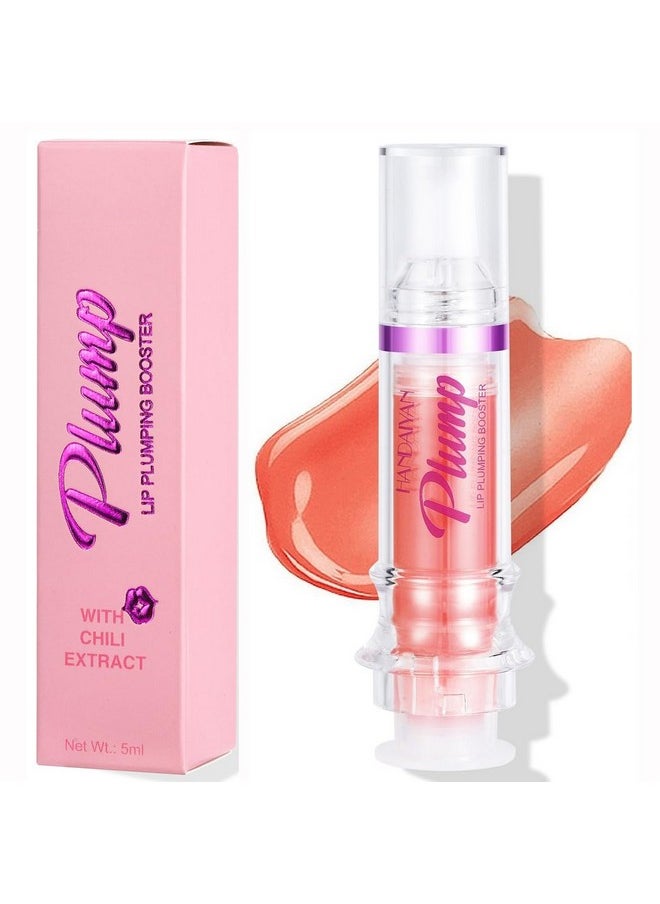 wenfeng WenFeng Spicy Lip Plumping Booster,Plumping Lip Oil with Chili Extract,Plump and Pout Lip Plumper for Women Girls,Fuller Lips Instantly,Hydrating,High-Shine (06)  - Image 1