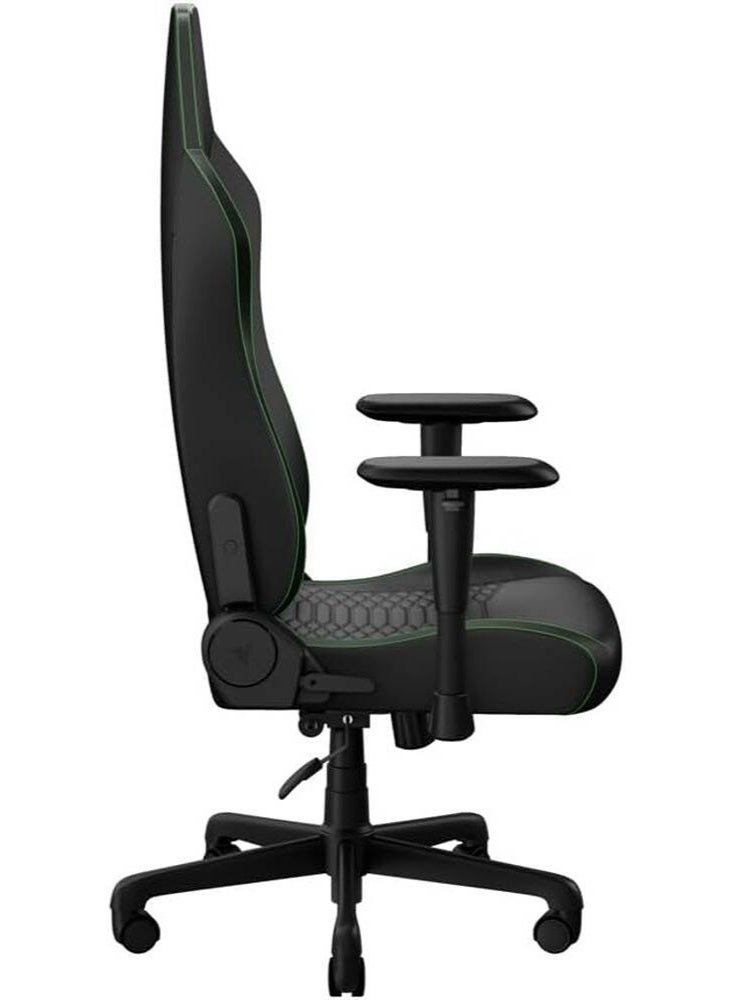 RAZER Iskur V2 X NewGen Gaming Chair, Built-in Lumbar Support, High-Density Foam Cushion, Breathable Fabric Upholstery, 152° Recline, 2D Adjustable Armrests, Steel Frame, Class-4 Gas Lift, Wide Seat Base, Ergonomic Design, Black & Green | RZ38-05310700-R3G1 - Image 2