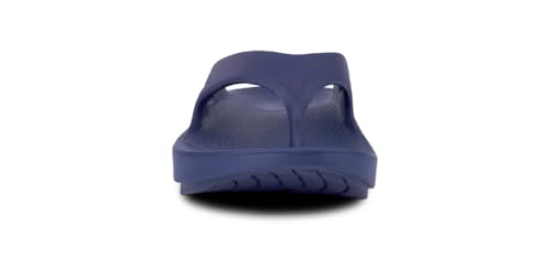 OOFOS صنادل OOFOS OOriginal الرياضية للجنسين - أحذية استرداد خفيفة الوزن تقلل الضغط على القدمين والمفاصل والظهر قابلة للغسل في الغسالة (كحلي، مقاس 13 للرجال/مقاس 15 للنساء) - Image 3