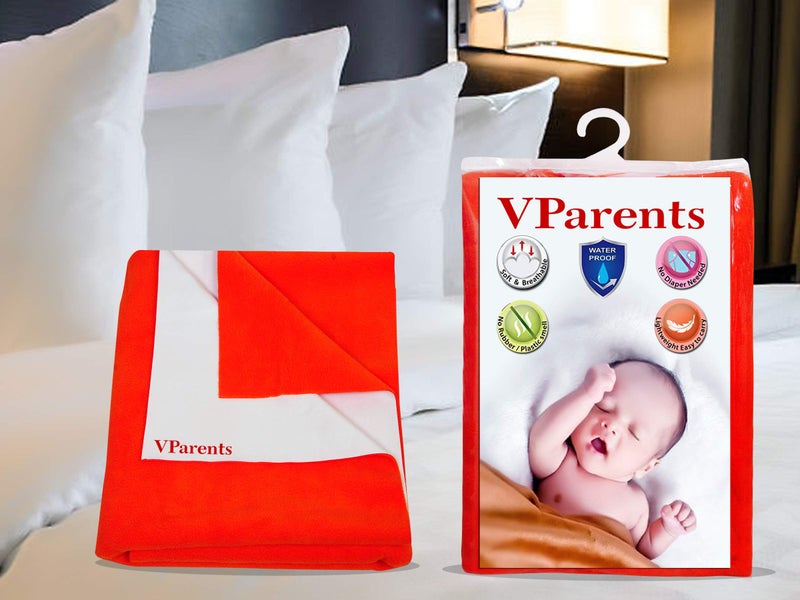 VParents واقي سرير الأطفال المقاوم للماء من VParents مع خدود ممتلئة قابل لإعادة الاستخدام (توفي، صغير) - Image 4