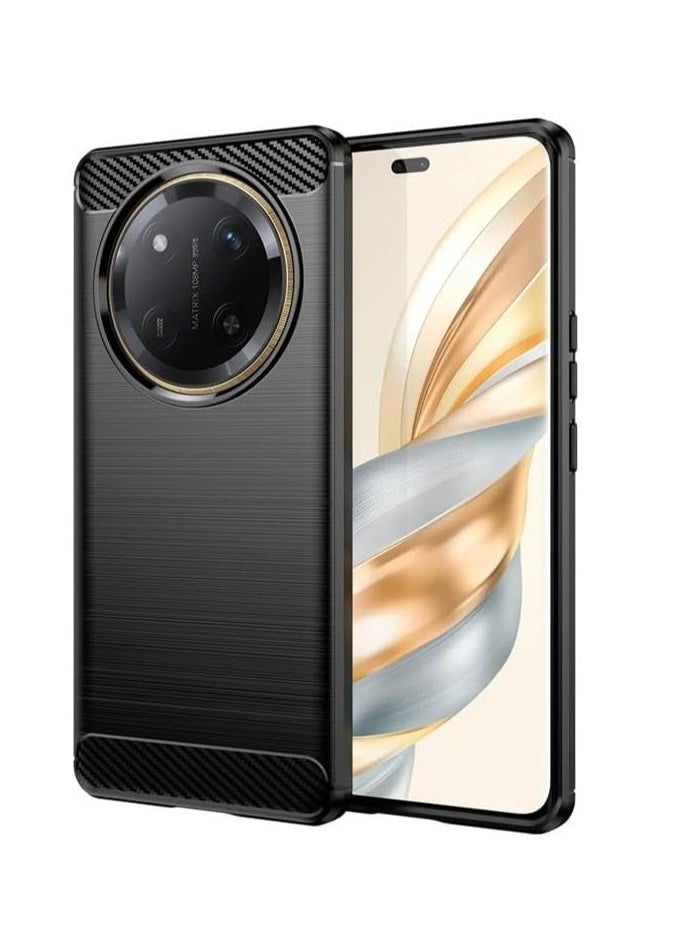 General Case Compatible with Honor X9c 5G Case, Carbon Fiber Brushed TPU Shock-Absorption Anti-Scratch Shockproof Protective Cover for Honor X9C  - Image 1