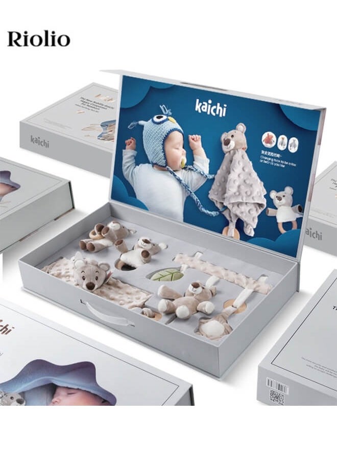 Riolio - Luxury Newborn Rattle Gift Box - Multifunctional Teething and Soothing Toy, Exclusive Premium Gift for Babies - Image 1