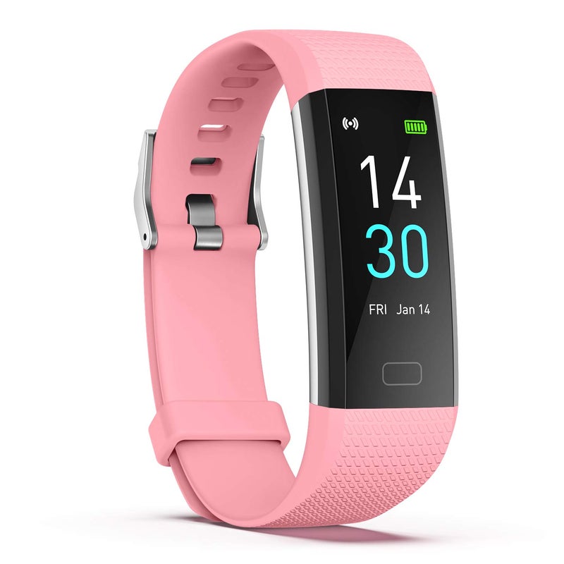 ENGERWALL Fitness Tracker with Step/Distance/Calories Counter, Activity Tracker with Heart Rate Monitor, Slim Style Watch IP68 Waterproof, Sleep Monitor Tracker, Pedometer Watch for Women Men - Image 1