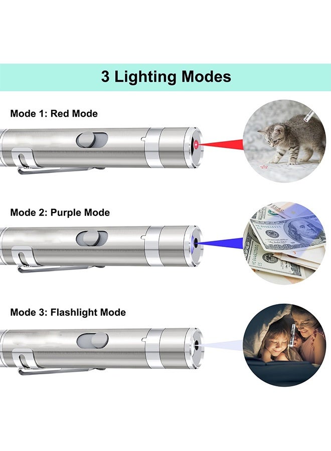 Cat Toys, USB Rechargeable Kitten Toy, 3 Light Modes  5 Adjustable Patterns, Portable Interactive Pet Dog Cat Mouse Toy for Fun Chase Play Exercise - Image 2