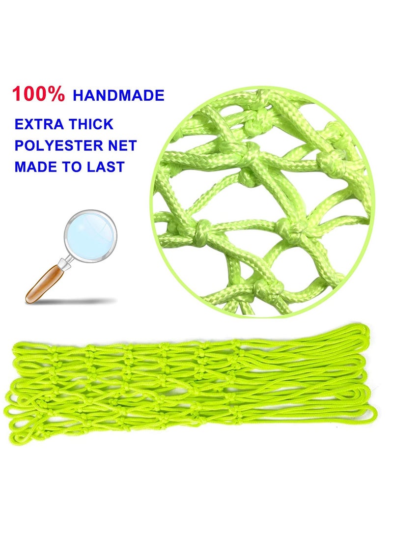 Generic Nightlight Basketball Net Luminous Outdoor Portable Sun Powered Sports Nylon Basketball Net, Heavy Duty Basketball Net Replacement.12 Loops Standard Size Night Basketball Sports Gift  - Image 4