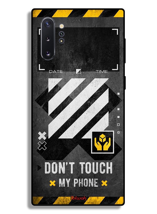 Tolwak Samsung Galaxy Note 10 Plus Protective Case Cover Do Not Touch My Phone - Image 1