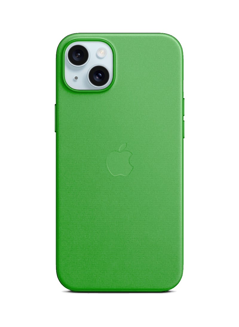 Wtech Soft Liquid Silicone Case Cover With MagSafe For Apple iPhone 15 Plus 2023 Neon Green - Image 2