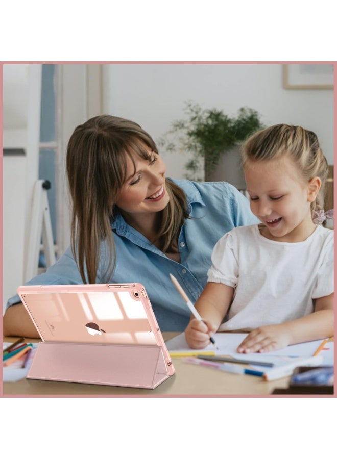 iPad 6th Generation Cover 2018 Hybrid Case with Pencil Holder Compatible with iPad 5th Gen 2017/ iPad Air 2/ iPad Air 9.7" - Shockproof Protective Case with Clear Hard Back Case - Image 3