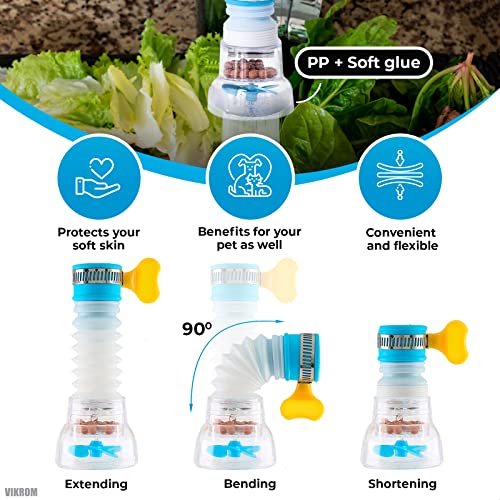 VIKROM 3 Pcs Faucet Filter Set - Water Faucet Extenders 360 Rotating, Adjustable Water Purifier for Sink (0.83 x 2.6 x 1.85), Easy to Install and Store, Reduce Water Waste, Good for Kitchen and Bathroom - Image 3