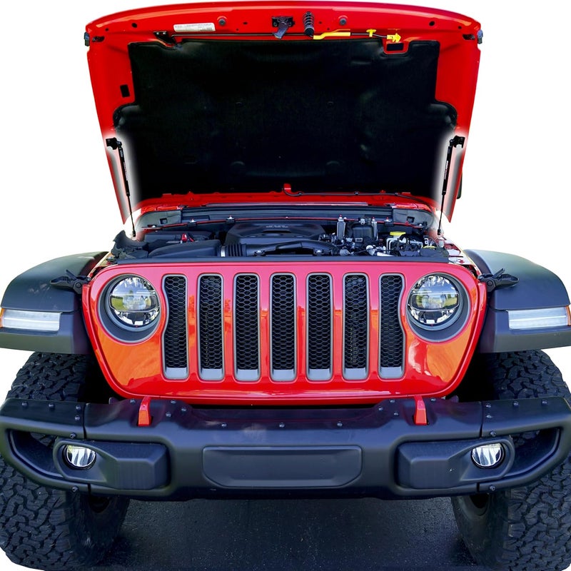 Redline Tuning 21-20003-02 Hood QuickLIFT Plus Compatible with Jeep Wrangler JL 2018+ & Compatible with Jeep Gladiator JT 2020+ (Bolt-in System - All Black Components) - Image 5