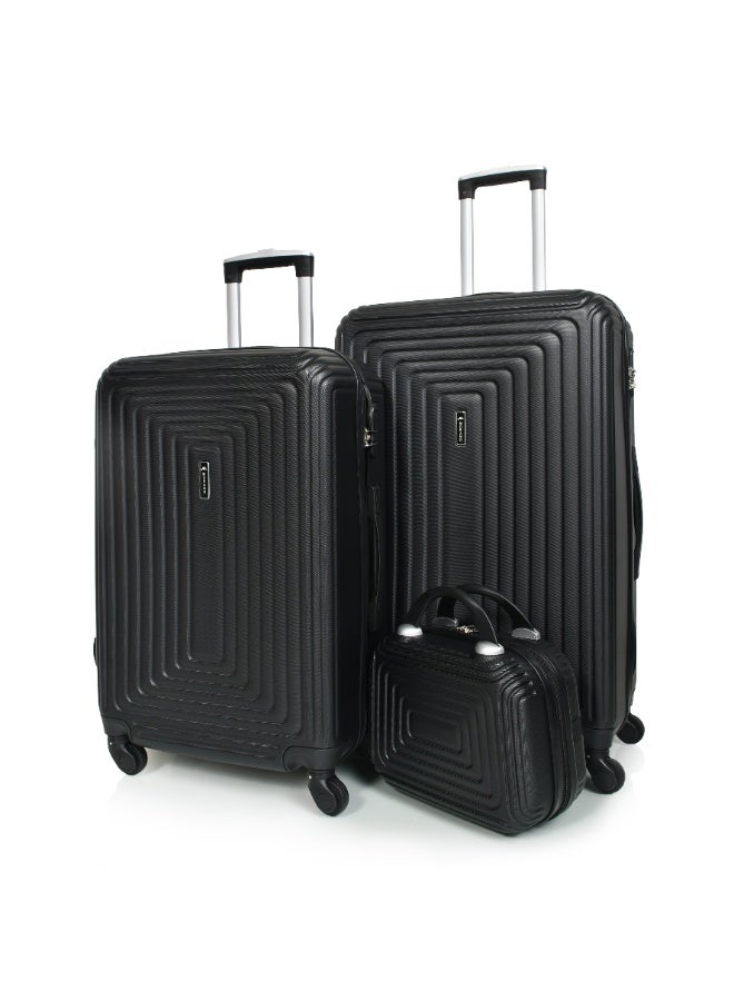 مورانو طقم شنط سفر من مورانو مكون من أربع قطع لون أسود - Image 3