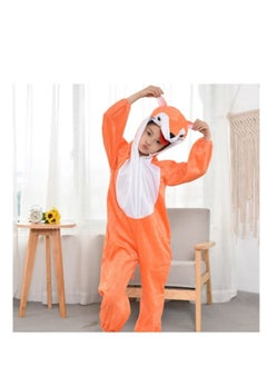 Brain Giggles Brain Giggles Fox Animal Plush Costume Design Halloween Carnival Party Jumpsuit for Kids Boys & Girls Medium  - Image 1