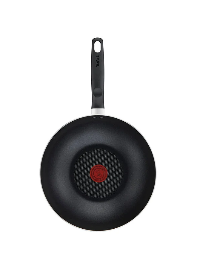 Tefal Tefal G6 Super Cook Wokpan 28 + Lid Non Stick With Thermo Signal Black