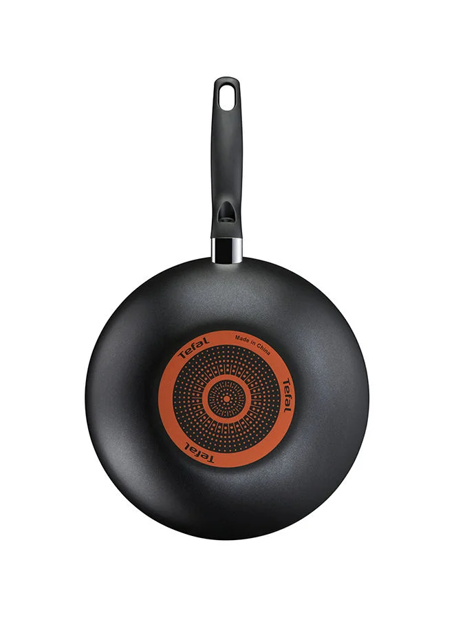 Tefal Tefal G6 Super Cook Wokpan 28 + Lid Non Stick With Thermo Signal Black