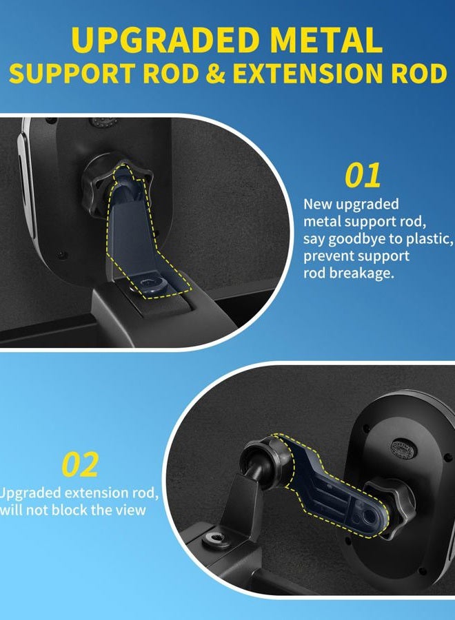 MEALAM Phone Mount for 2018 2019 2020 2021 2022 2023 Jeep Wrangler JL JLU & Gladiator JT (Don't Fit with Oil-Electric 4xe), Multi-Mount Phone Holder Dash Tray System Kit with Extension Arm Metal Rod - Image 4