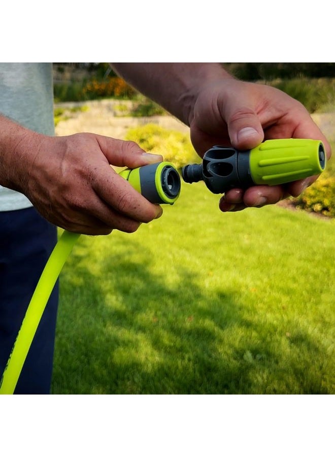 Flexzilla HFZGAK14 Garden Hose Quick-Connect Fittings, 5-Piece Coupler & Plug Kit, ZillaGreen - Image 4