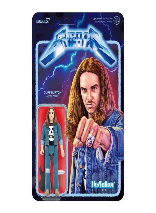 Super7 Cliff Burton - 3.75" Action Figure with Accessories Heavy Metal Collectibles and Retro Toys - Image 1