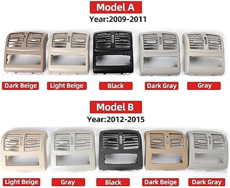 QASULER Rear Center Console Air Conditioning Vent Grille - Image 2