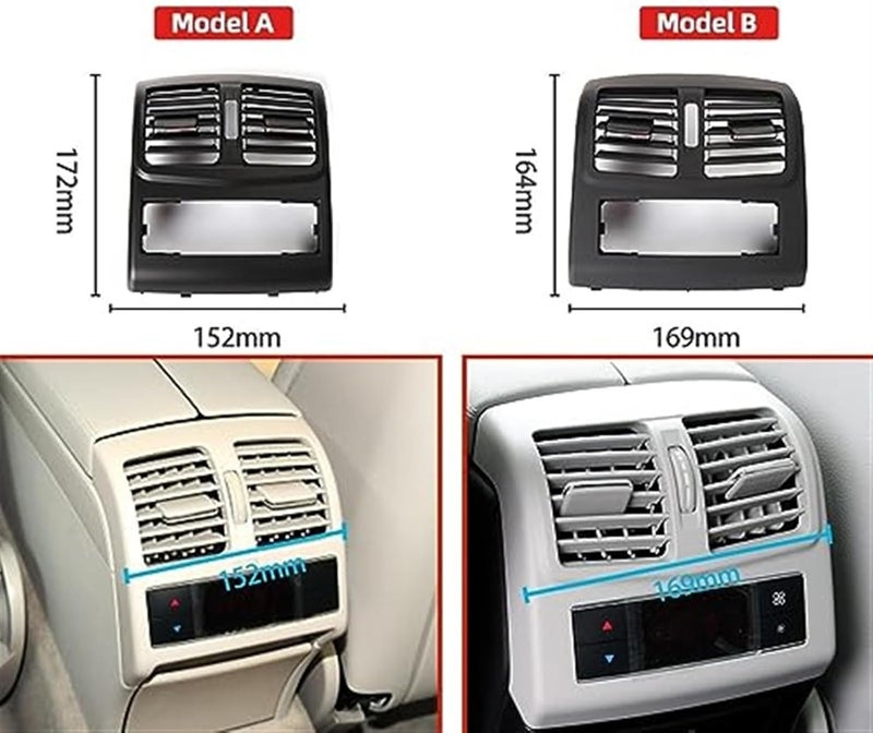 QASULER Rear Center Console Air Conditioning Vent Grille - Image 5