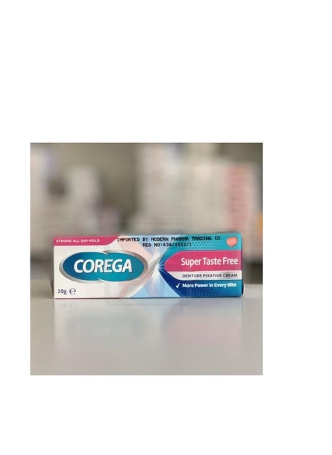 COREGA DENTURE FIXATIVE TASTE FREE 20 GM