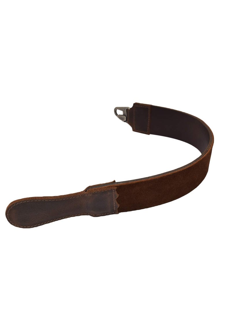 Hide & Drink Hide & Drink, Razor Strop, Shaving Sharpener, Barber Straight Razor Strap Belt, Full Grain Leather, Handmade, Bourbon Brown  - Image 1