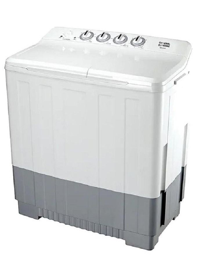 GENERAL SUPREME - Washing Machine Semi Automatic Twin Tub 18 KG ً white & Grey - Image 1