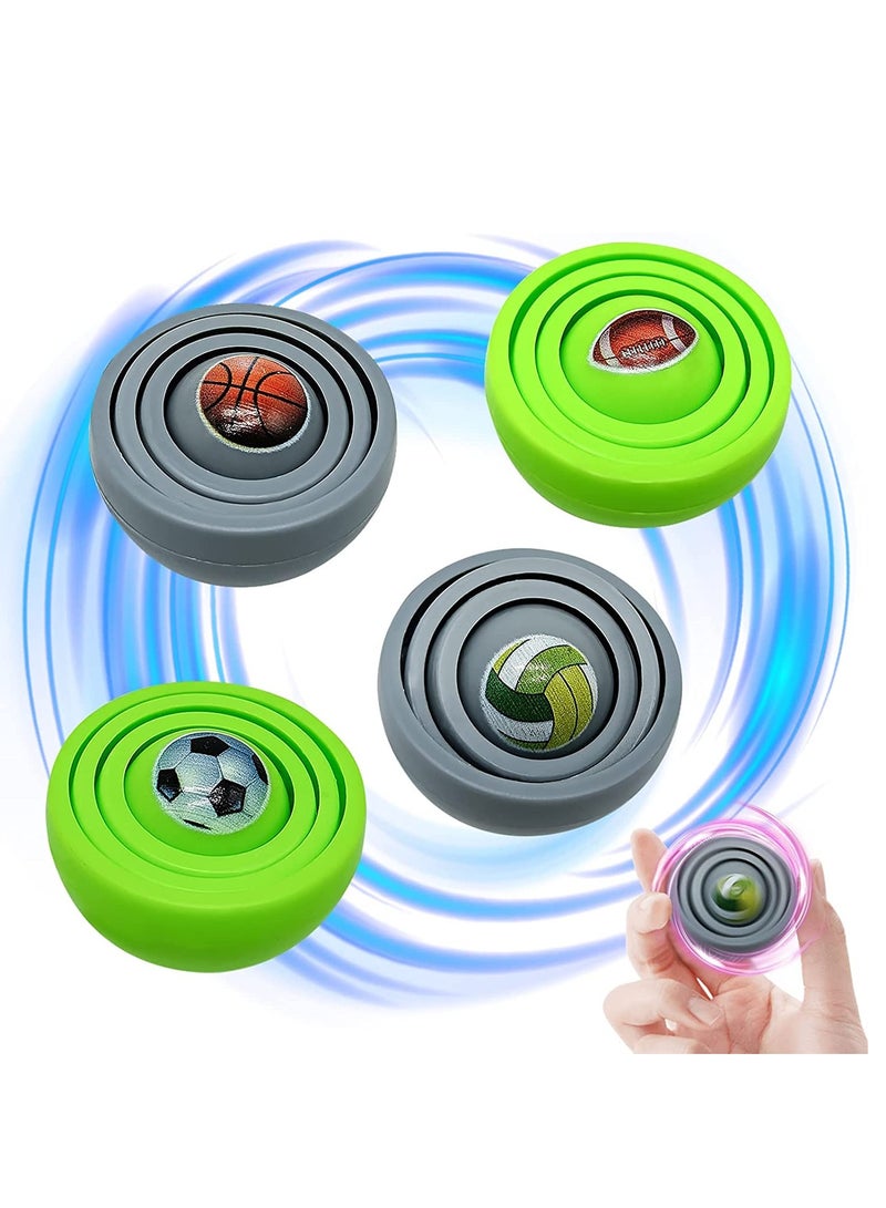 Zikra 4PCS Fidget Toys for Kids Teens Adults Relieve Stress Exercise Finger Flexibility Fidget Spinner Gyro Fidget Toys Gifts for Boys Girls Party Favors for Boys Girl - Image 1