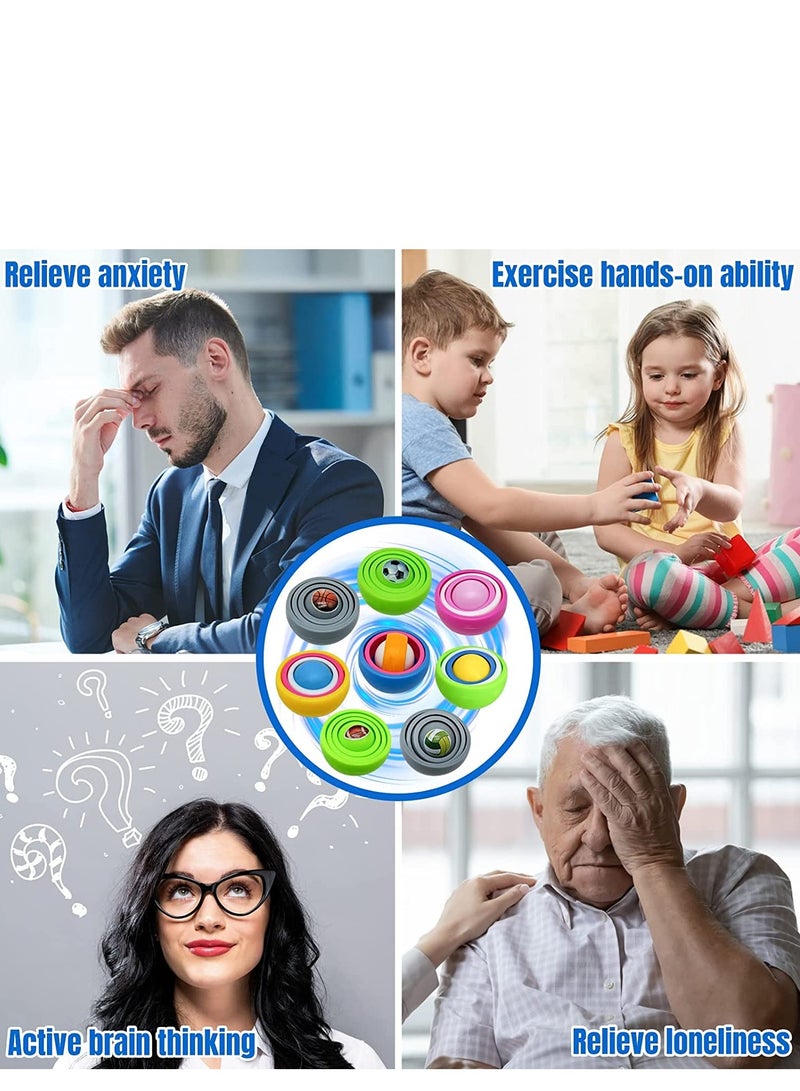 Zikra 4PCS Fidget Toys for Kids Teens Adults Relieve Stress Exercise Finger Flexibility Fidget Spinner Gyro Fidget Toys Gifts for Boys Girls Party Favors for Boys Girl - Image 4