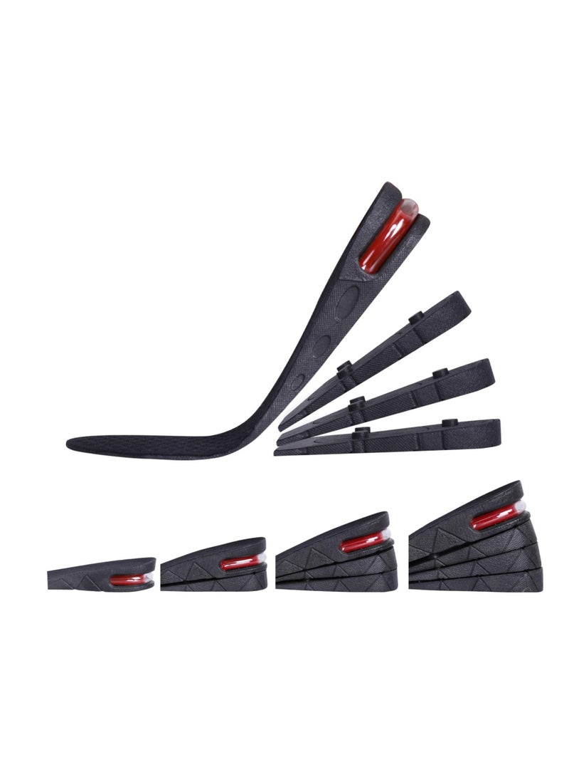 4-Layer Unisex Height Hight Increase Shoe Insoles Lifts for Men Women Shoe Pad Lift Kit Air Cushion Heel Inserts 4 Layer - Image 2