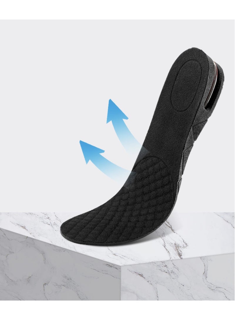 4-Layer Unisex Height Hight Increase Shoe Insoles Lifts for Men Women Shoe Pad Lift Kit Air Cushion Heel Inserts 4 Layer - Image 5