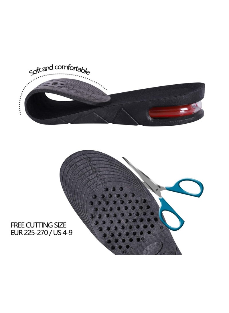 4-Layer Unisex Height Hight Increase Shoe Insoles Lifts for Men Women Shoe Pad Lift Kit Air Cushion Heel Inserts 4 Layer - Image 4