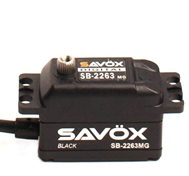 Savox SB-2263MG-Be High Speed, Brushless Motor, Metal Gear, Low Profile Digital Servo, Black Edition (0.076/138.9) - Image 2