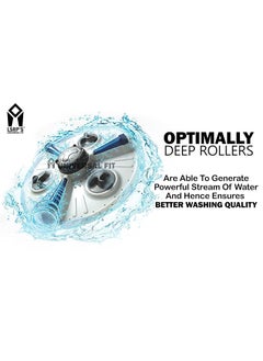 LSRP's Universal Fit LSRPS Universal Fit LG RollerRoller for LG Washing MachinePulsator Rollers Compatible with LG SemiAutomatic Washing Machine Belan Type Grey Pack of 3 Rollers  - Image 5
