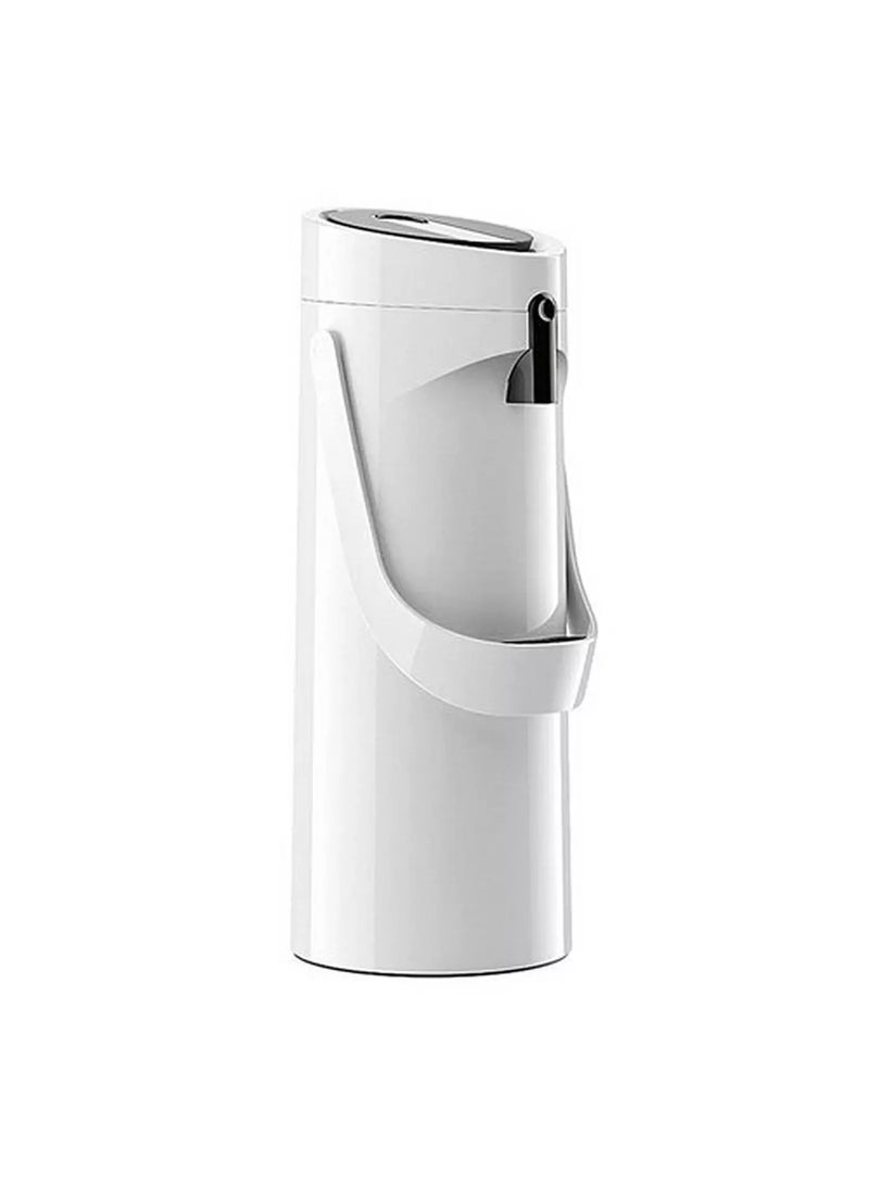 emsa 1.9L Pump Vacuum Flask Jug Plastic White - Image 2
