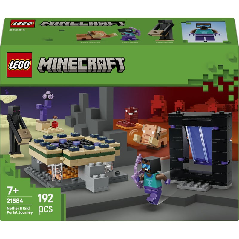 LEGO Minecraft Nether & End Portal Journey Toy 21584 (Age 7+, 192 Pieces) - Image 2