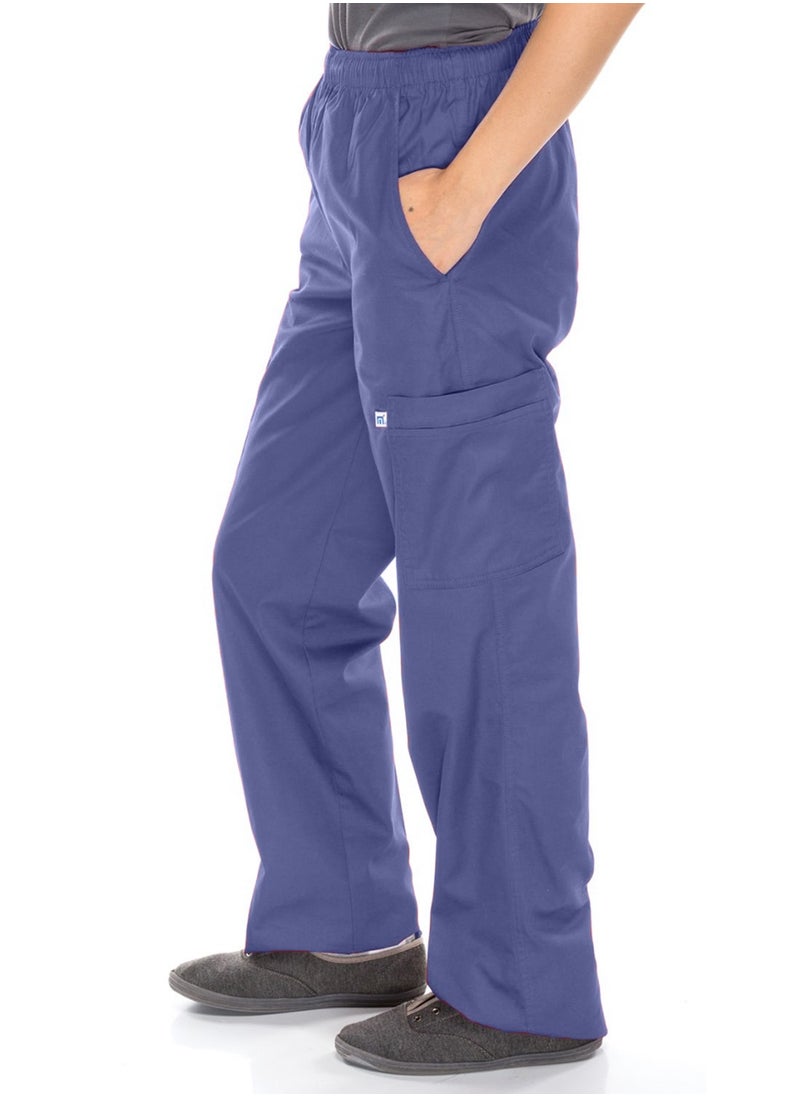 Meridian Meridian Lab Uniforms Tailored Fit Classic cargo Scrub Pants Sporty and Comfy Full Elastic Scrub Pant Full Elastic Waistband Jogger for Men and Women  - Image 3