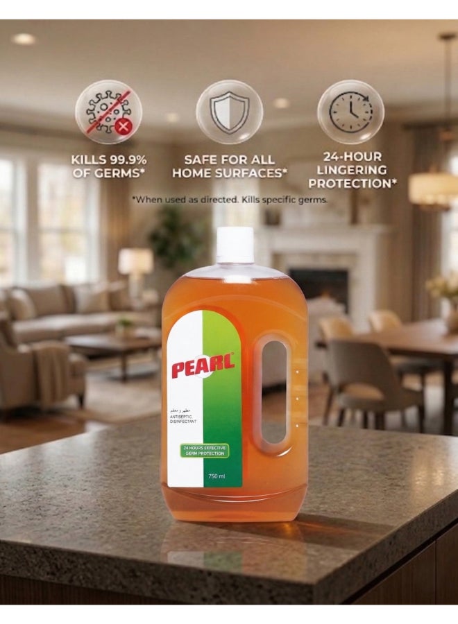 Pearl Antiseptic Disinfectant Liquid 1.5L Pack 2 x 750ml Multipurpose Hygiene Liquid for Personal/Daily hygiene Clothes, Surface and Home Cleaning 750 ML X 2 - Image 2