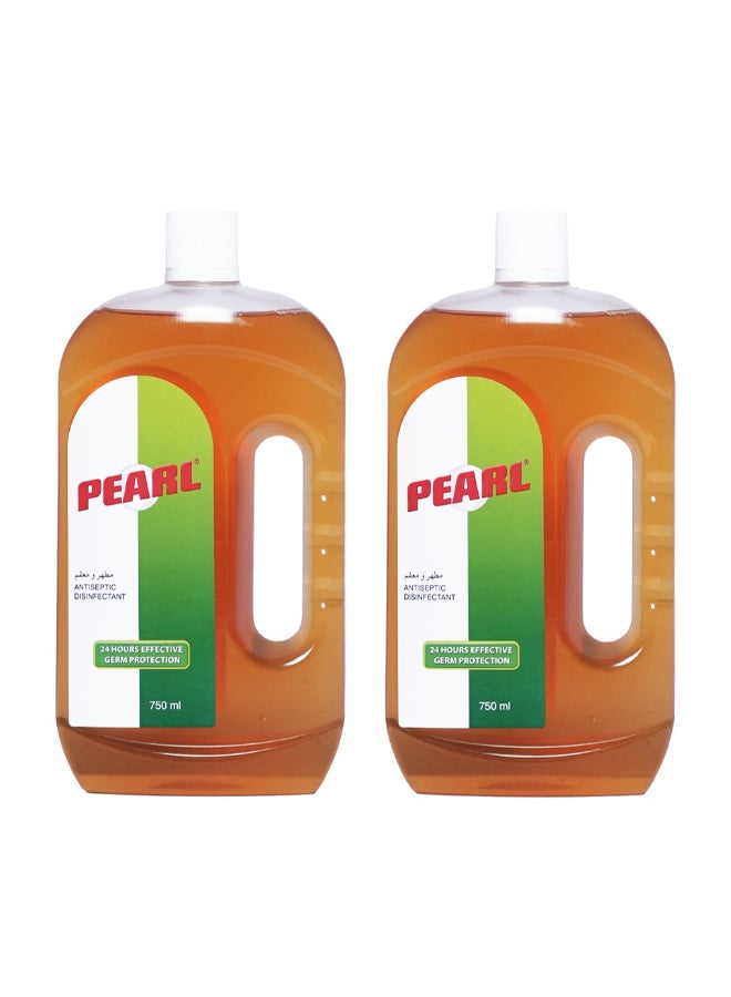 Pearl Antiseptic Disinfectant Liquid 1.5L Pack 2 x 750ml Multipurpose Hygiene Liquid for Personal/Daily hygiene Clothes, Surface and Home Cleaning 750 ML X 2 - Image 1