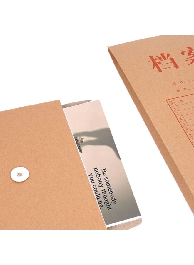 Simaa 10 A4 Mixed Pulp 250G Kraft Paper File Folders, 6Cm Side Width, Large Capacity For Bids, Contracts, And Documents, Office Supplies, 51094 - Image 3