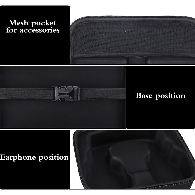 Aproca Hard Case Compatible with Logitech G Astro A50 X/Astro Gaming A50 Wireless Dolby Gaming Headset, Portable Storage Bag for Accessories (Black) - Image 3