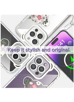 SYOSI Compatible with iPhone 14 Pro Case, Cute Flowers Bear Camera Protector Clear Case Cover with Lovely Strap Bracelet Chain Girls Women Case for iPhone 14 ProIPHONE 14 PRO CASE: Bear Floral Series iPhone  - Image 5