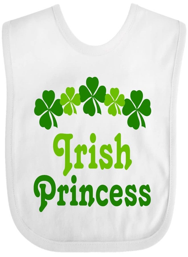 inktastic Irish Princess (clover) Baby Bib White 1cb7a - Image 1
