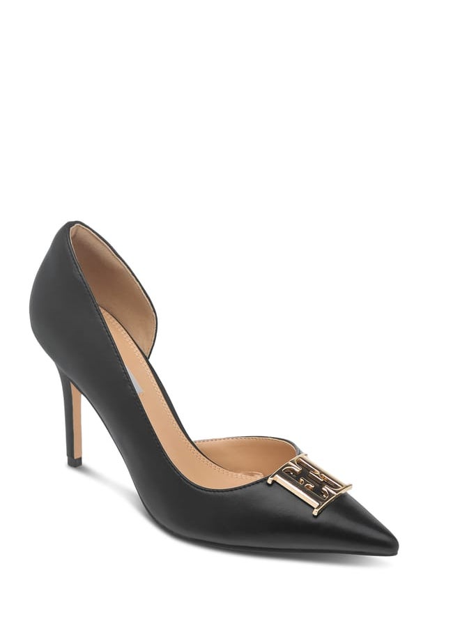 ELLE Womens Solid Slip-On Pumps With Stiletto Heels  - Image 1