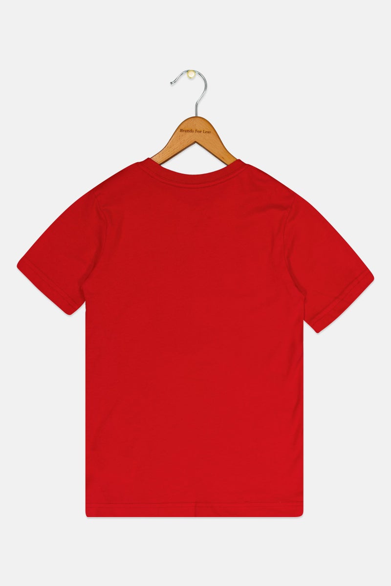 Nike 3Brand by Russell Wilson Kids Boys Brand Logo Training T-shirt, University Red - Image 2