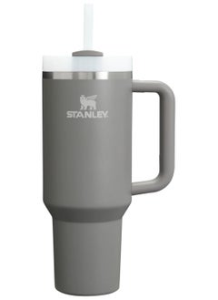 Stanley Quencher H2.0 Tumbler with Handle & Straw 40 oz | Twist On 3-Way Lid | Cupholder Compatible for Travel | Insulated Stainless Steel Cup | BPA-Free - dark grey