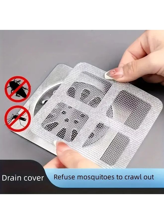 24pcs Self Stick Window Screen Repair Patch And Drain Cover Magic Mesh Tape - Image 1