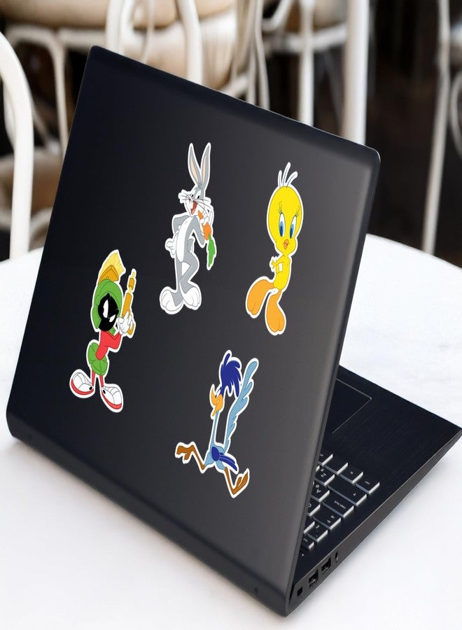 Elektroplate ملصقات ديناميكية متعددة الشخصيات من لوني تونز، مرخصة رسميًا من إليكتروبليت | ملصقات فينيل فاخرة مقاومة لجميع الأحوال الجوية، مناسبة للسيارات، زجاجات المياه، أجهزة الكمبيوتر المحمولة، الهواتف، وغيرها | صنع في الولايات المتحدة الأمريكية | مجموعة من 8 قطع - Image 2